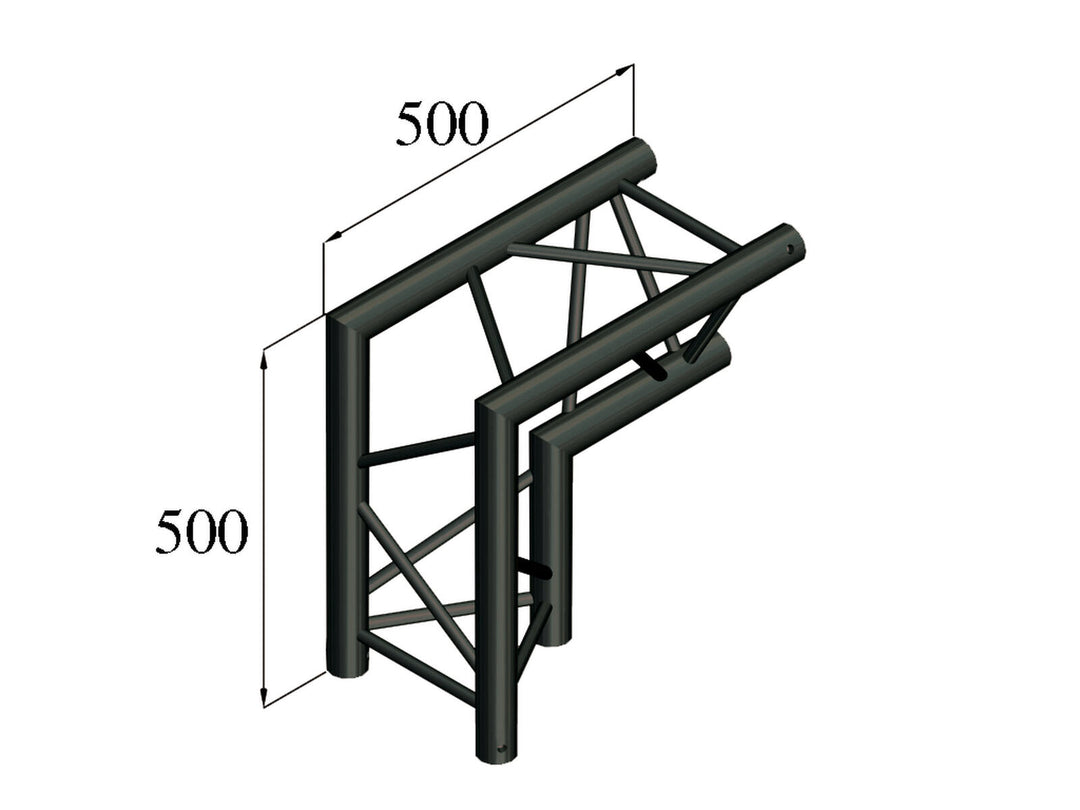 ALUTRUSS TRILOCK S-PAC 25 2-veis hjørne 90°\/ black