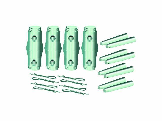 Alutruss QUADLOCK sett koblingskjegle / pivot / pinne