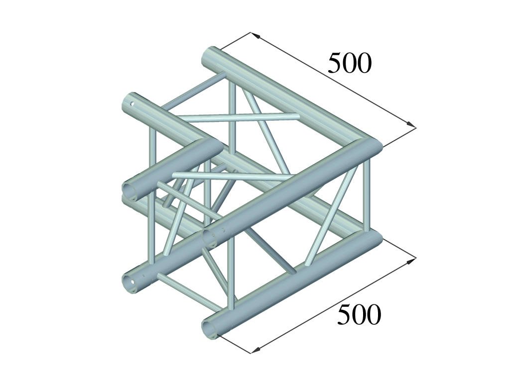 Alutruss QUADLOCK 6082C-21 2-veis hjørne (90°)