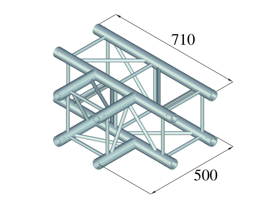 Alutruss QUADLOCK 6082T-35 3-veis T-stykke