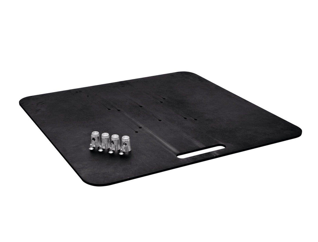 ALUTRUSS Bunnplate 80x80 Sort, 30kg.