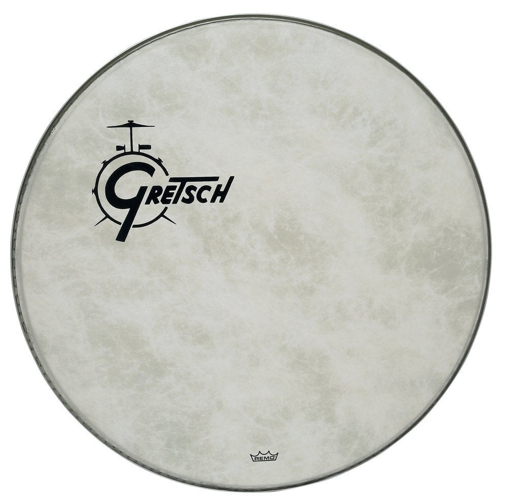 Gretsch Fiberskyn resonansskinn 20" til basstromme, logo til venstre