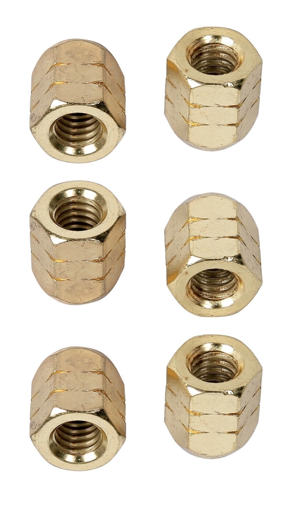 LP952B Super Nuts 5/16" muttere, gull, 6 stk.