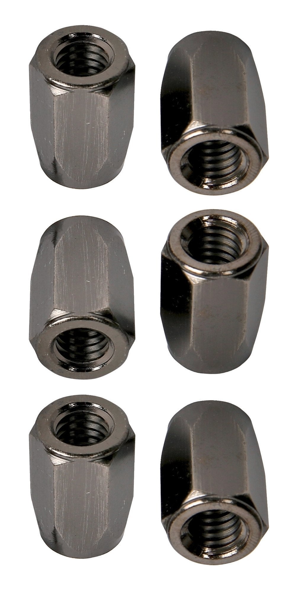 LP952-BN Super Nuts 3/8" muttere, børstet nikkel, 6 stk.