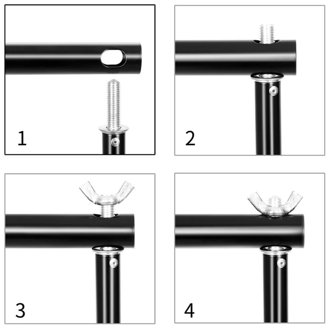 Bakgrunnsstativ – 200x200cm med cover og 4 klemmer