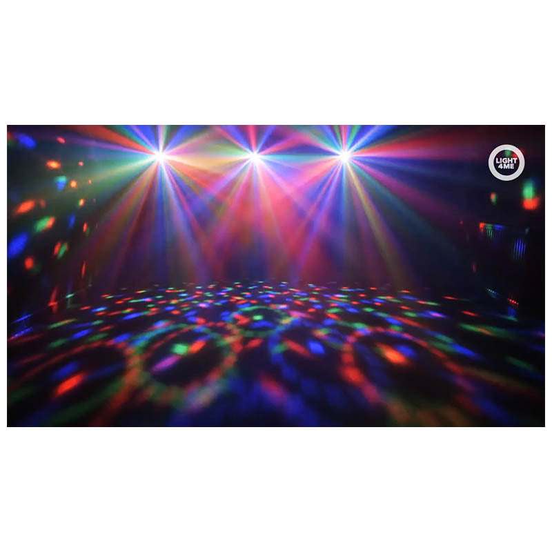 LIGHT4ME T-BAR LED PAR BLOMSTERKULE LASER UV STROBE diskotekbelysning multieffekt