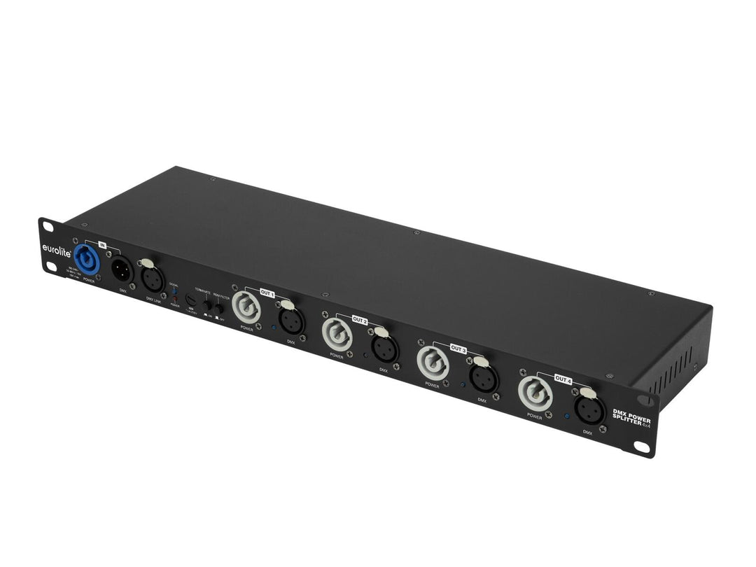 EUROLITE DMX-strømfordeler 4x4 3-pins XLR