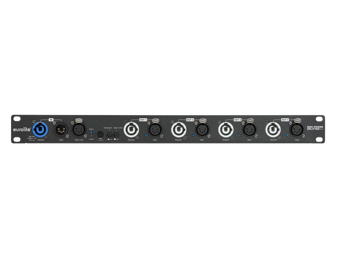 EUROLITE DMX-strømfordeler 4x4 5-pin XLR