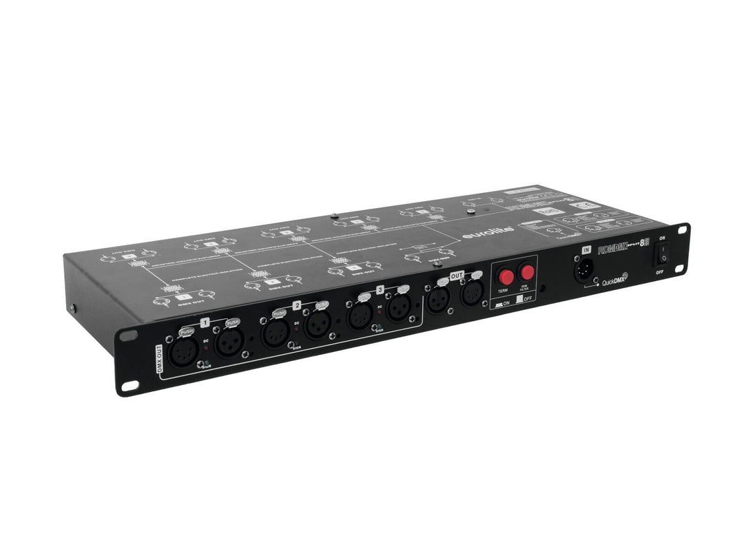EUROLITE DMX Split 8X RDM-splitter