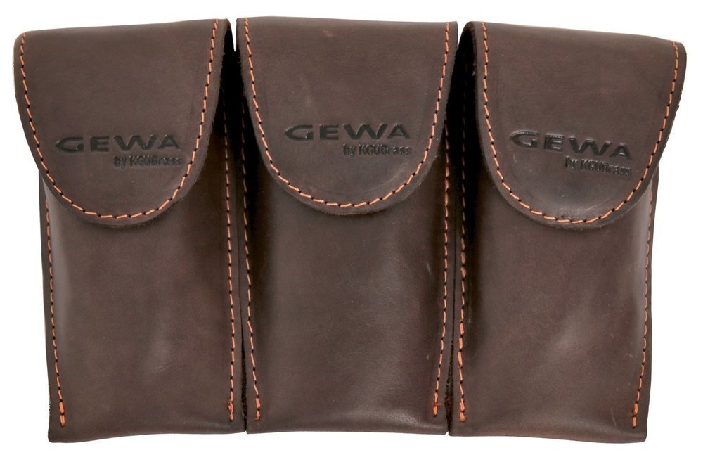 GEWA Crazy Horse Trombone Triple til 3 trombonemun וסstykker, svart