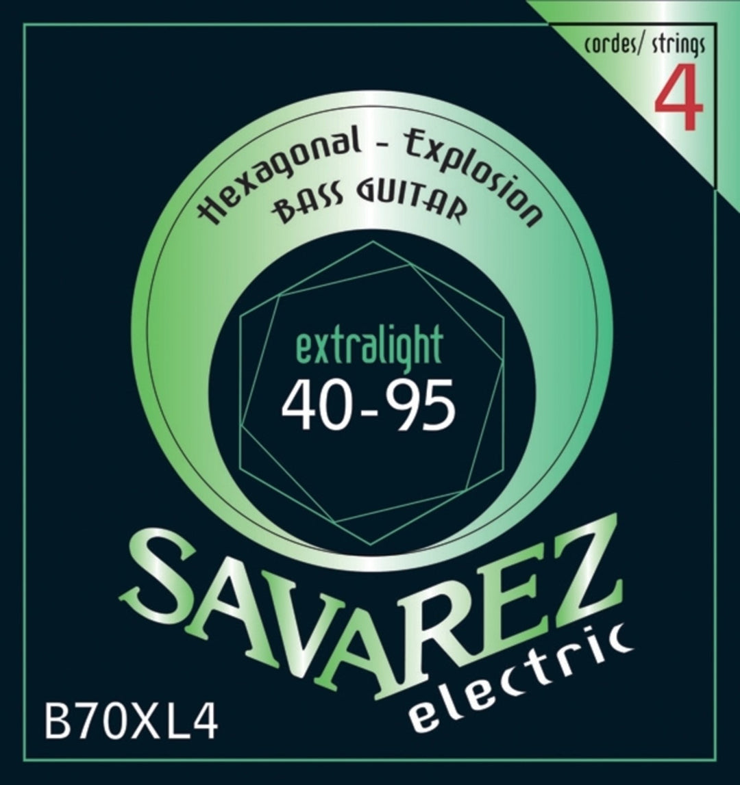 Savarez E-bass-strenger Hexagonal Explosion - 4-str. Ex-Light (B70XL4)