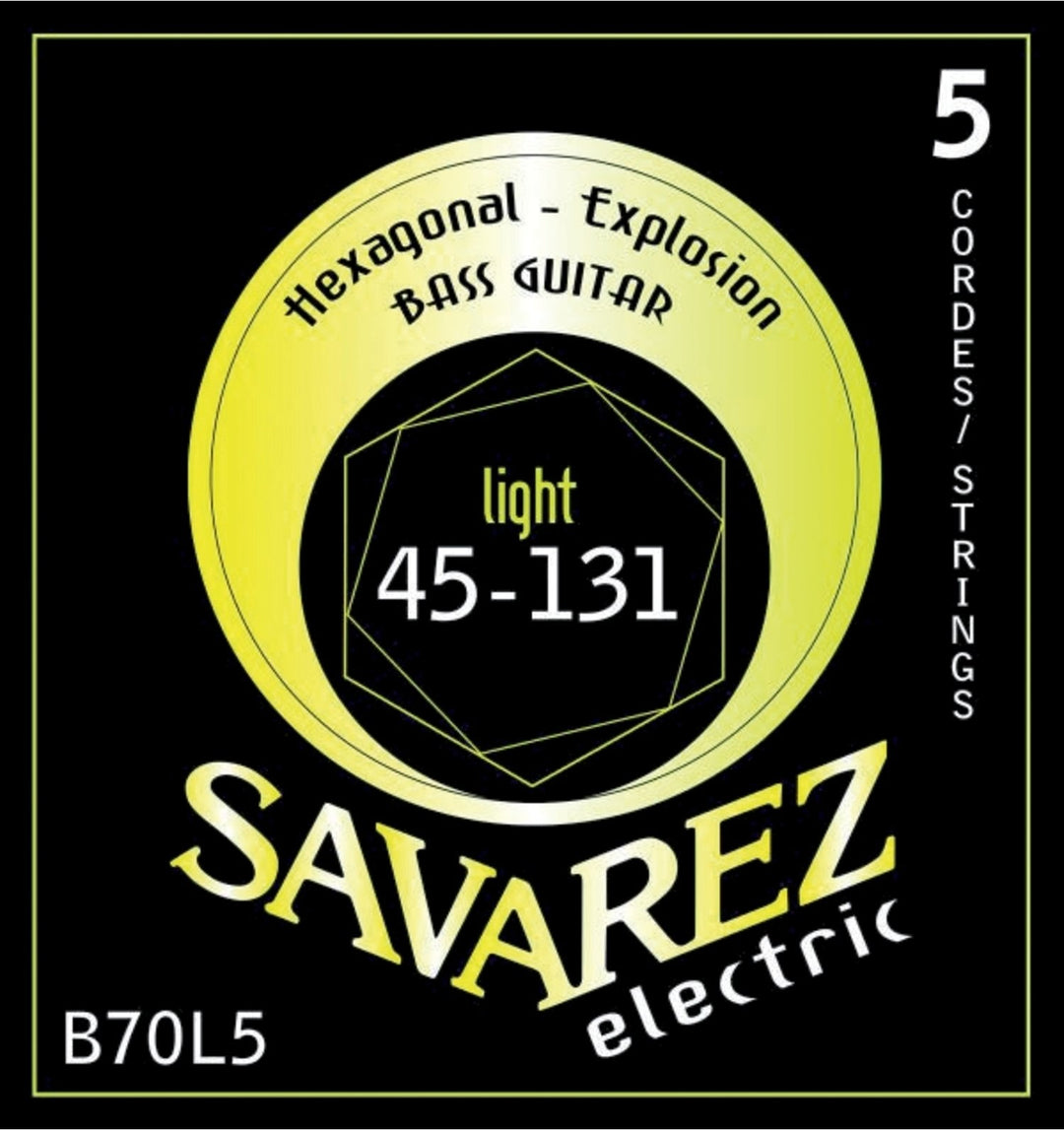 Savarez E-bass-strenger Hexagonal Explosion - 5-str. Light (B70L5)