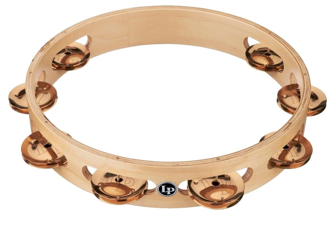 Latin Perkusjon tamburin Pro 10 in Single Row Tambourin - bronse (LP380A-BZ)
