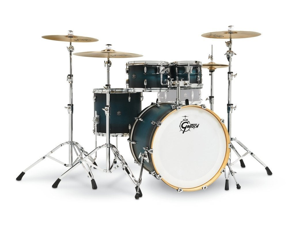 Gretsch Renown Maple 4-delt shell set 22", Satin Antique Blue Burst