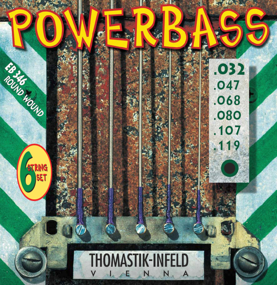 Thomastik-Infeld E-bass-strenger Power Bass Magnecore - sett 6-strengers long (EB346)