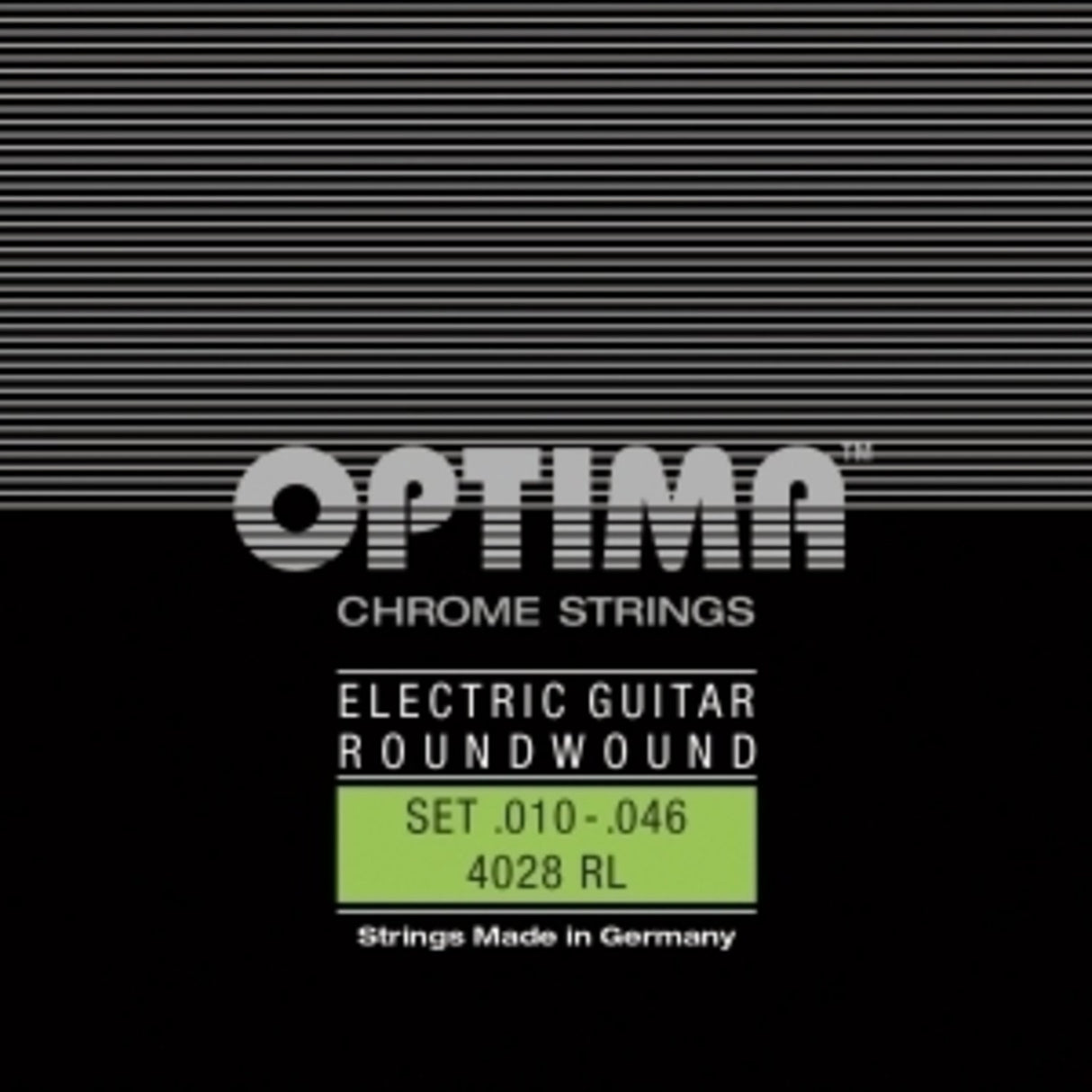 Optima strenger for el-gitar Chrome strings roundwound - sett (4028RL)