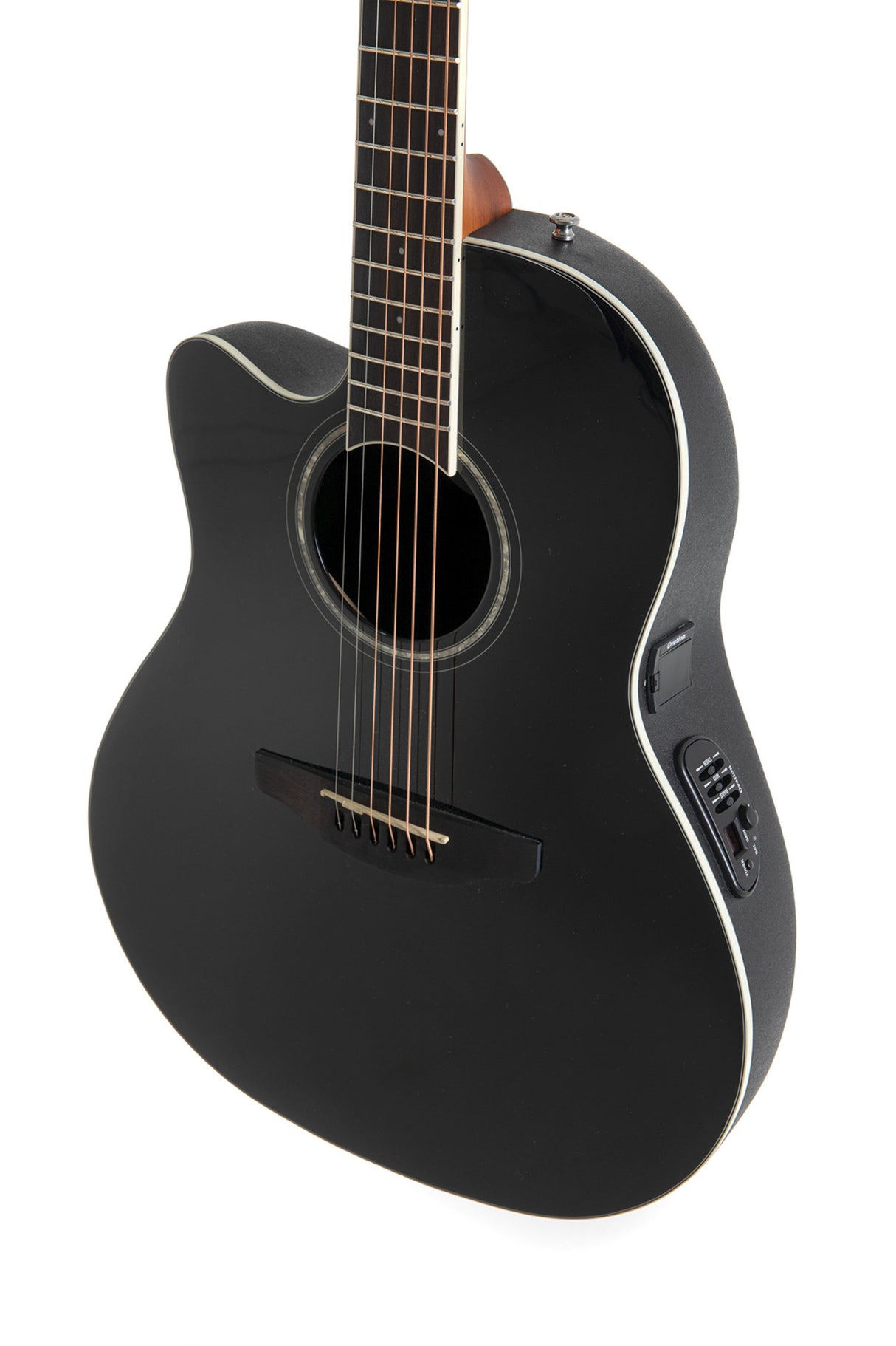 Ovation E-akustisk Gitarer Celebrity CS Standard Mid Cutaway - Black (CS24L-5G-G)