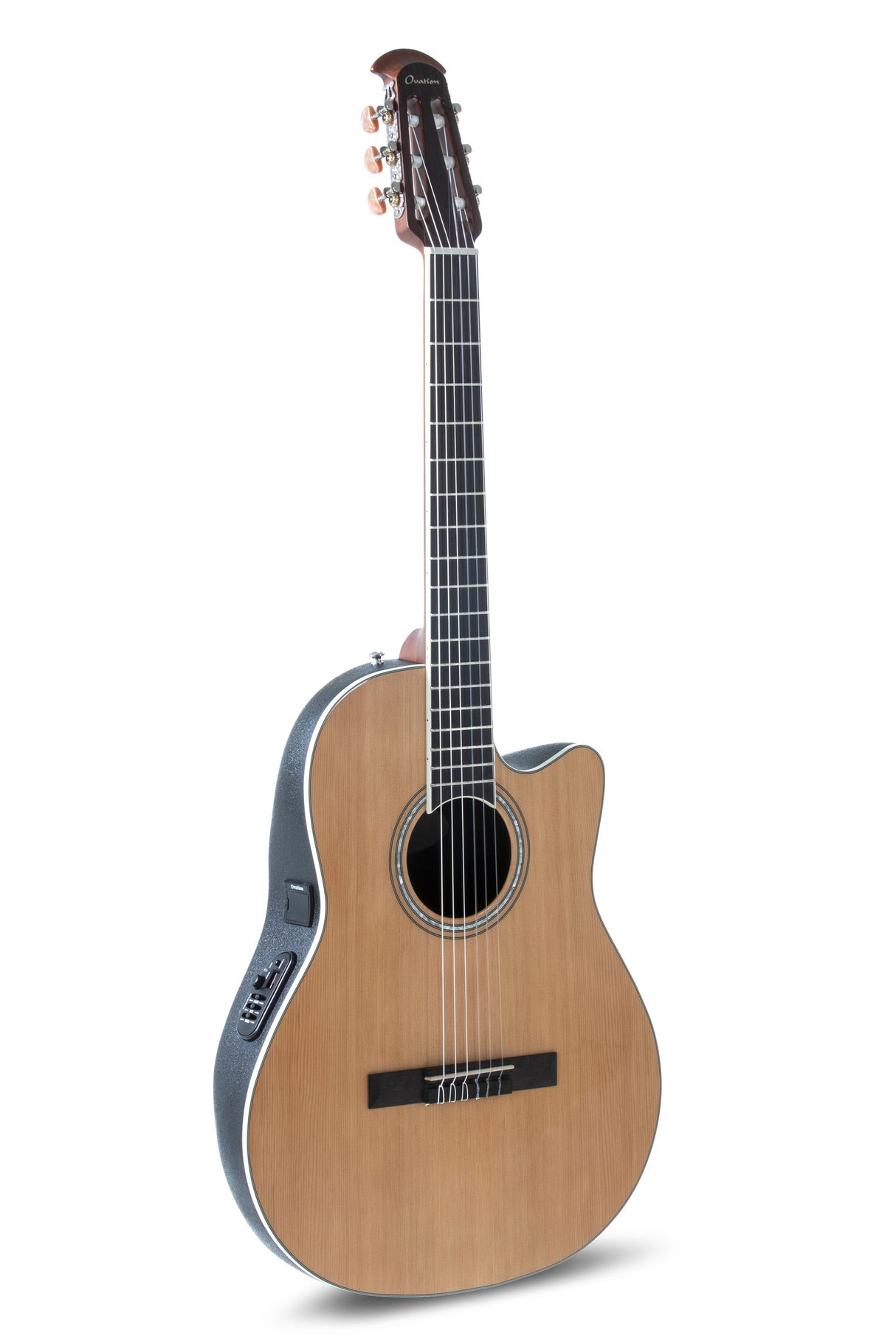 Ovation E-Acoustic klassisk gitar Celebrity CS Standard Mid Cutaway - Natur (CS24C-4-G)