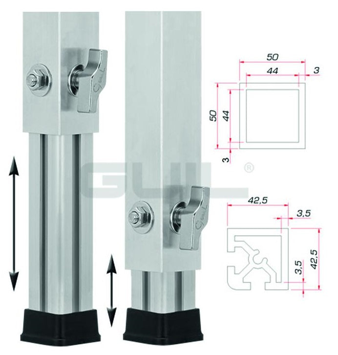 GUIL PTA-440 / 70-120 Teleskopfot