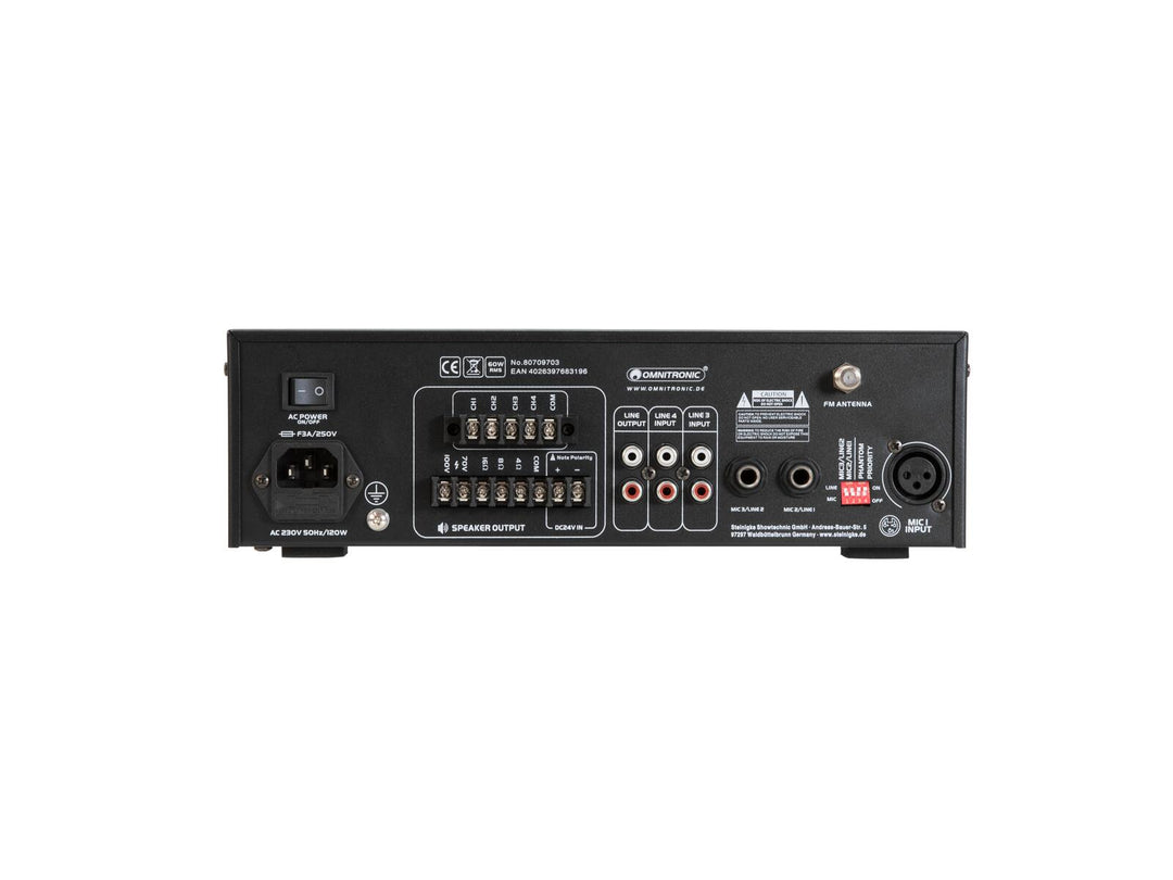 OMNITRONIC CPZ-60P PA-mikseforsterker