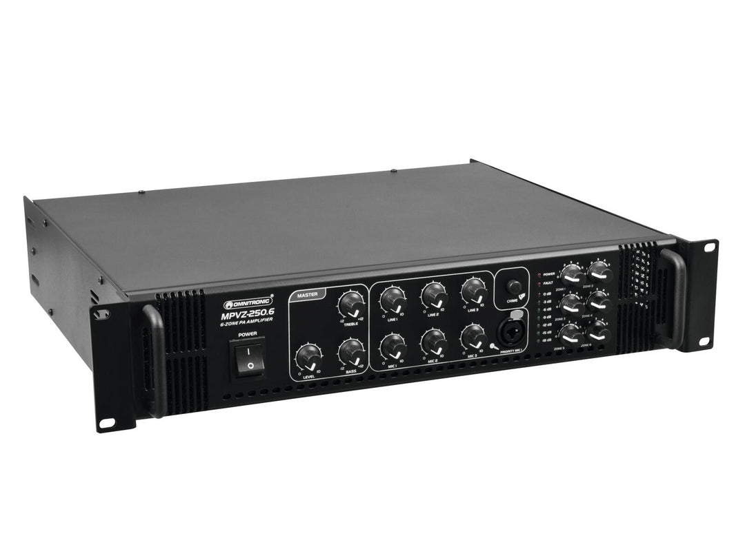 OMNITRONIC MPVZ-250.6 PA-mikseforsterker