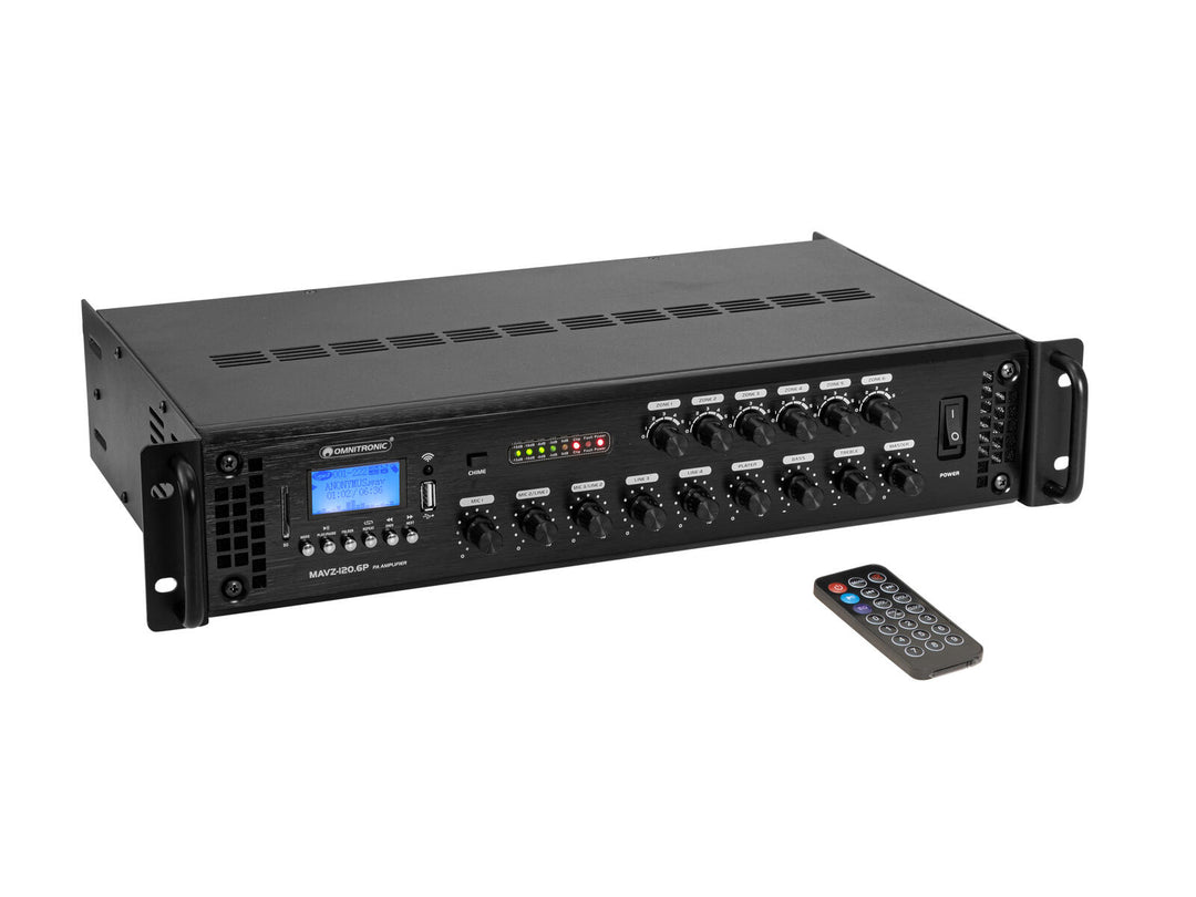 OMNITRONIC MAVZ-120.6P PA-mikseforsterker