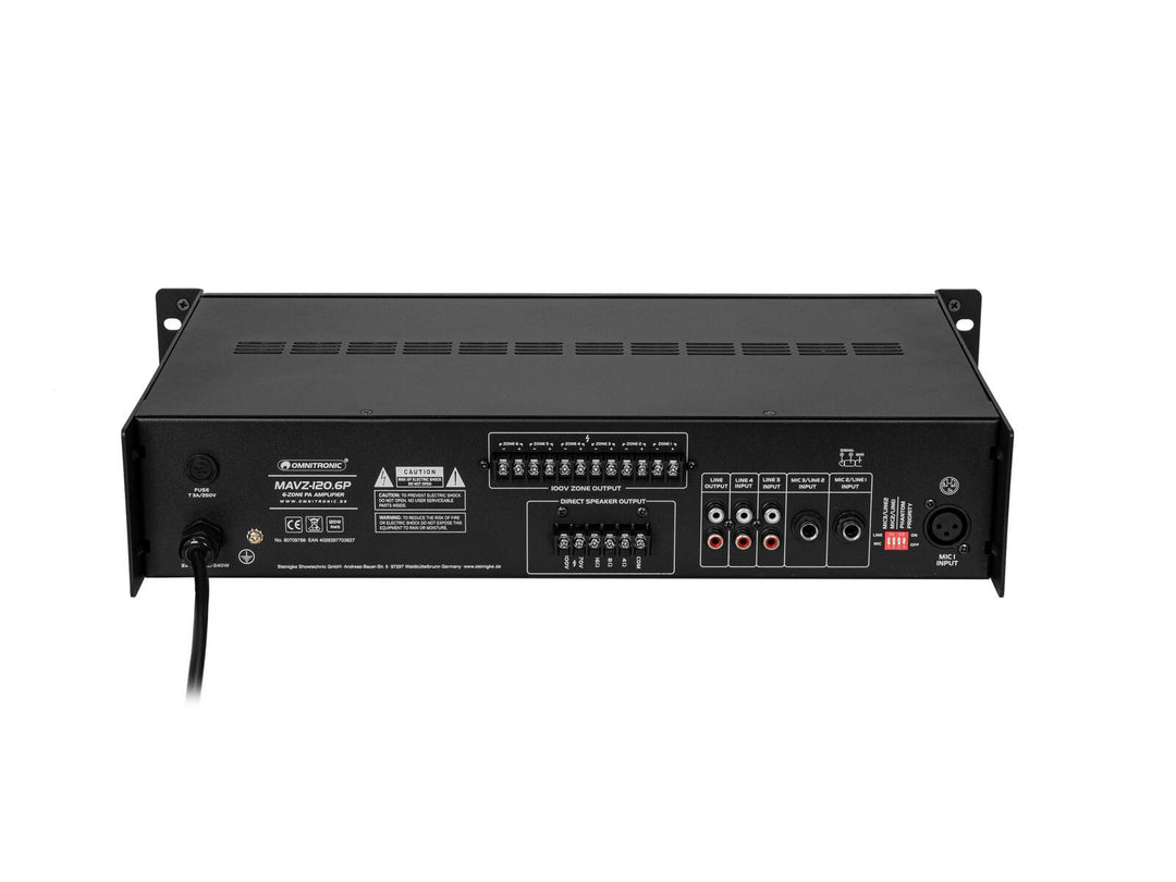 OMNITRONIC MAVZ-120.6P PA-mikseforsterker