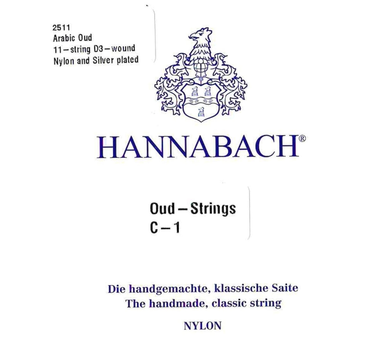 Hannabach oud-strenger arabisk Aoud nylon - 11-strengers (2511)
