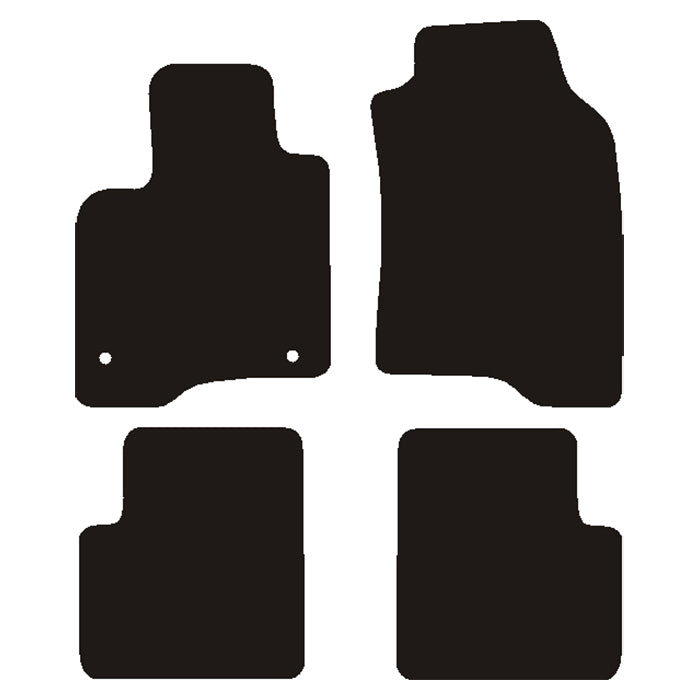 Måtter Fiat Panda 2012- m. måttelås