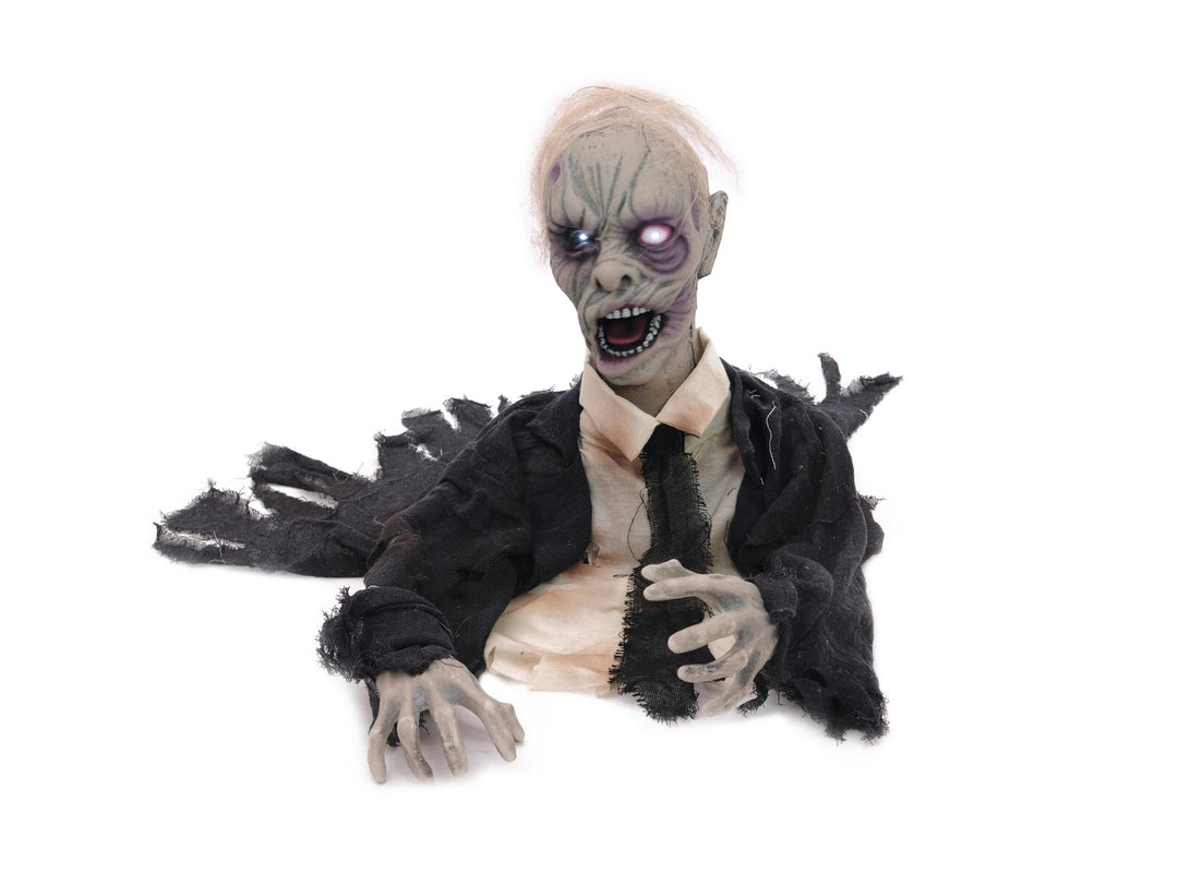 Halloween zombie, animeret, 43 cm