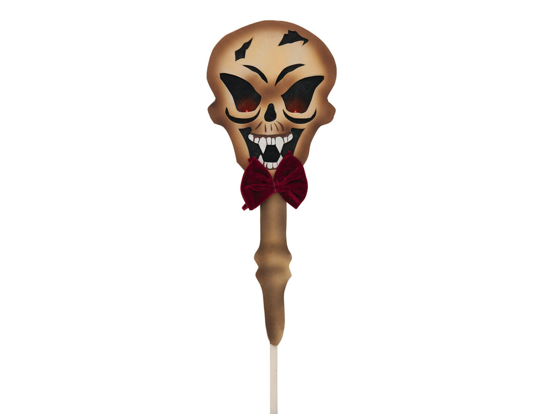 Halloween-kranium på jordspyd, 87 cm