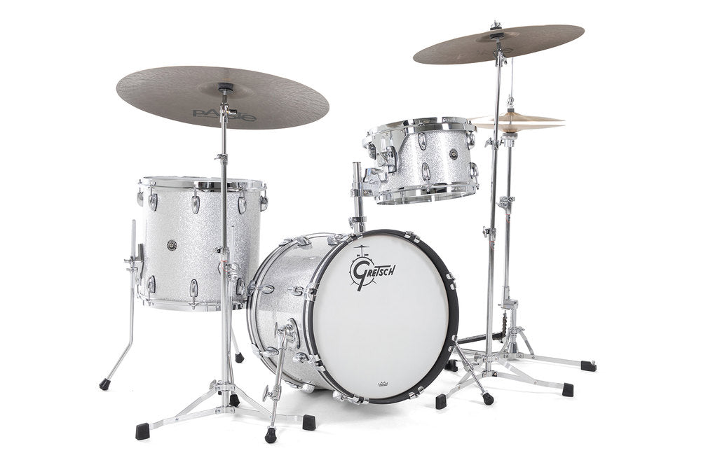 Gretsch USA Brooklyn tam 8" x 7", Silver Sparkle