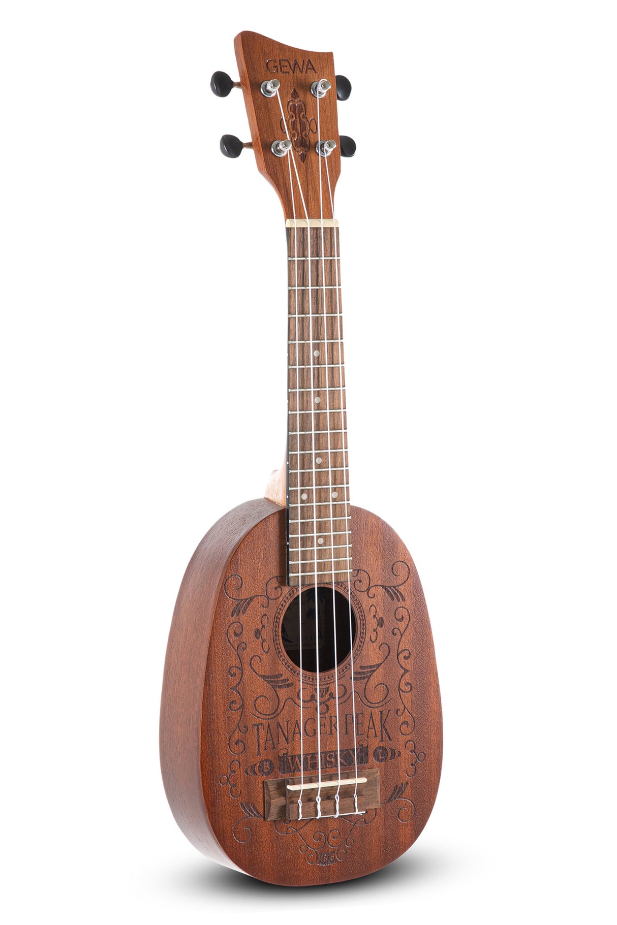 GEWA Pineapple Ukulele Manoa K-PA-WHISKY - Sopran (Sapelli matt)