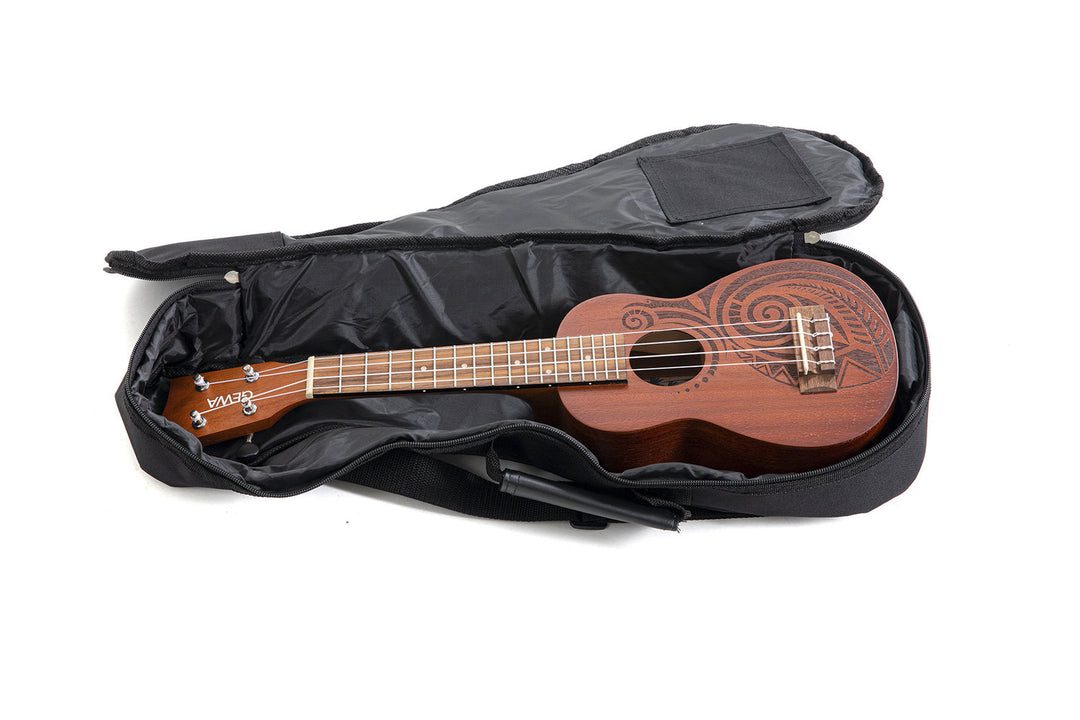 GEWA sopranukulele Manoa Tattoo - Sopran (Maori-design)