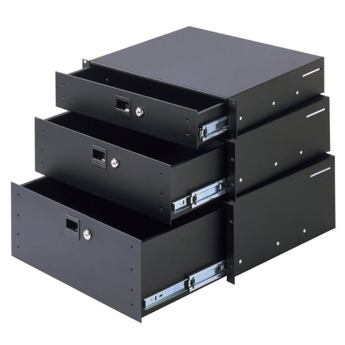 Adam Hall 87403 A Rack Drawer 3 Unit Aluminium (3,4 kg)