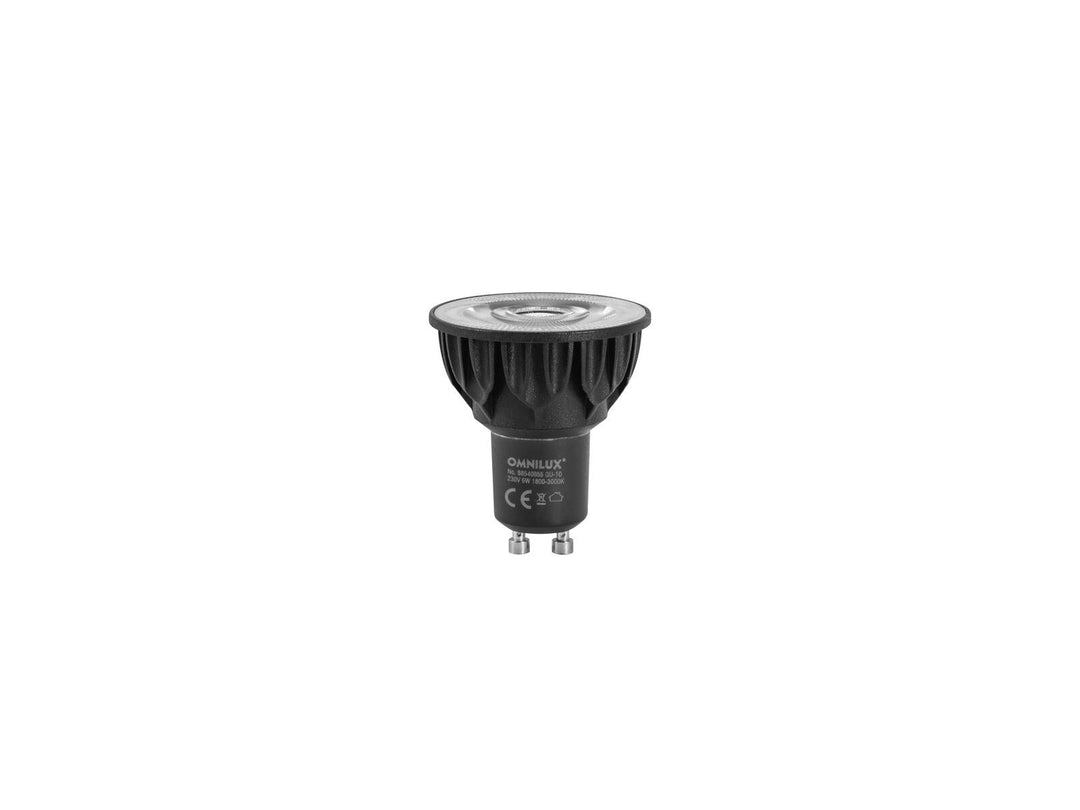 EUROLITE Sett PAR-16 Spot bk + GU-10 230V COB 5W LED 1800-3000K dim2warm