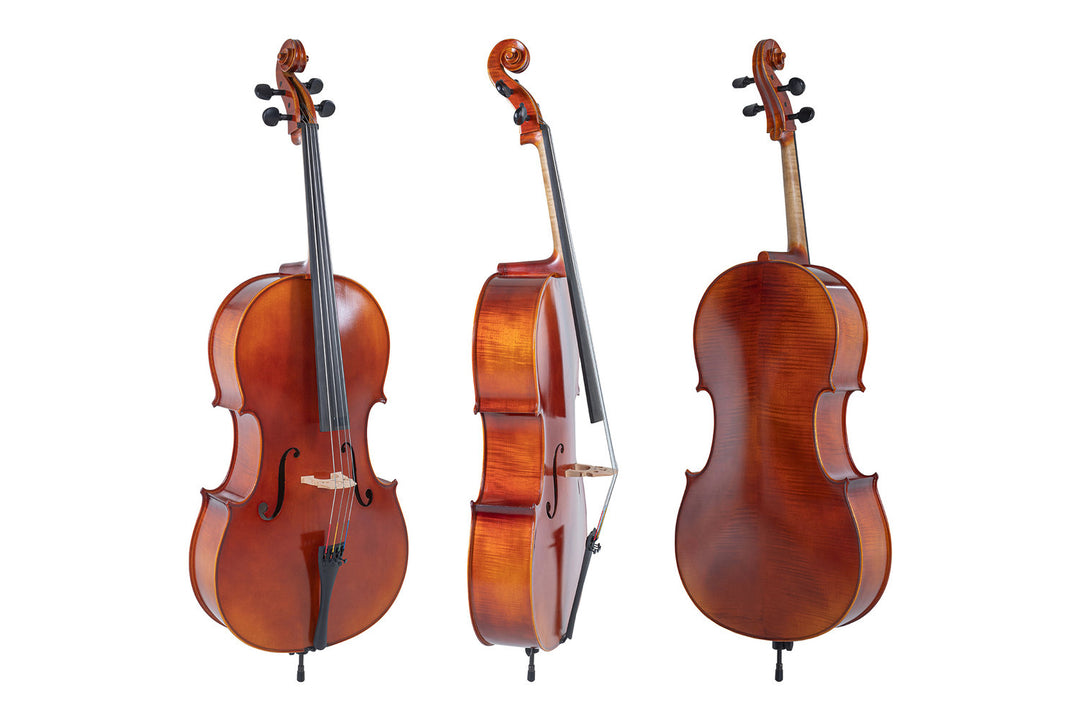 GEWA Celloer Ideale - 4/4 (Spilleklar, inkl. bag, karbonbue, Larsen Aurora-strenger, transportsikret)
