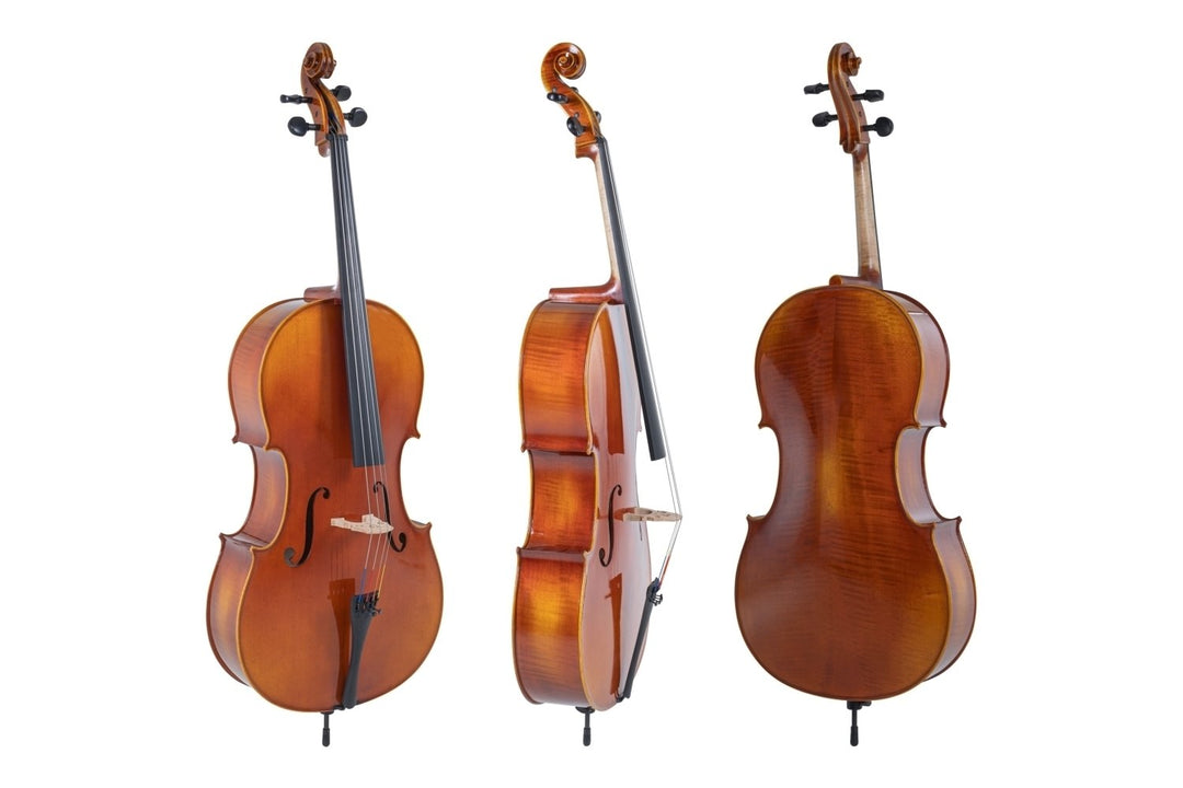 GEWA Celloer Maestro 1-VC3 - 3/4 (Klargjort med Wittner-strengeholder med finstemmere inkl. bag og Larsen Aurora-strenger)