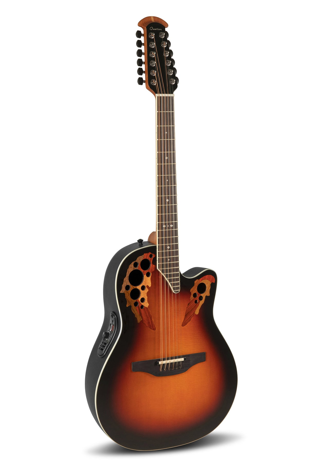 Ovation E-akustisk Gitarer Standard Elite Deep Contour Cutaway 12-string - New England Burst (2758AX-NEB-G)