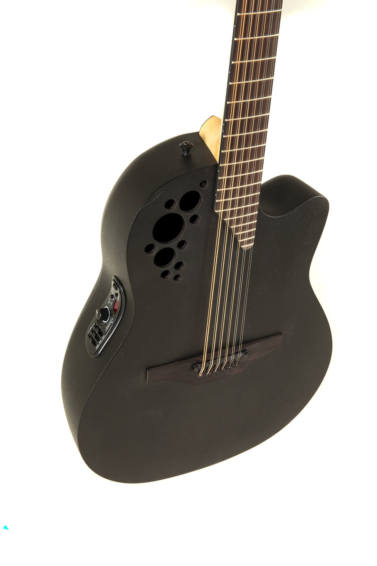 Ovation E-akustisk Gitarer Elite TX Deep Contour Cutaway 12-strengers - Svart strukturert (2058TX-5-G)