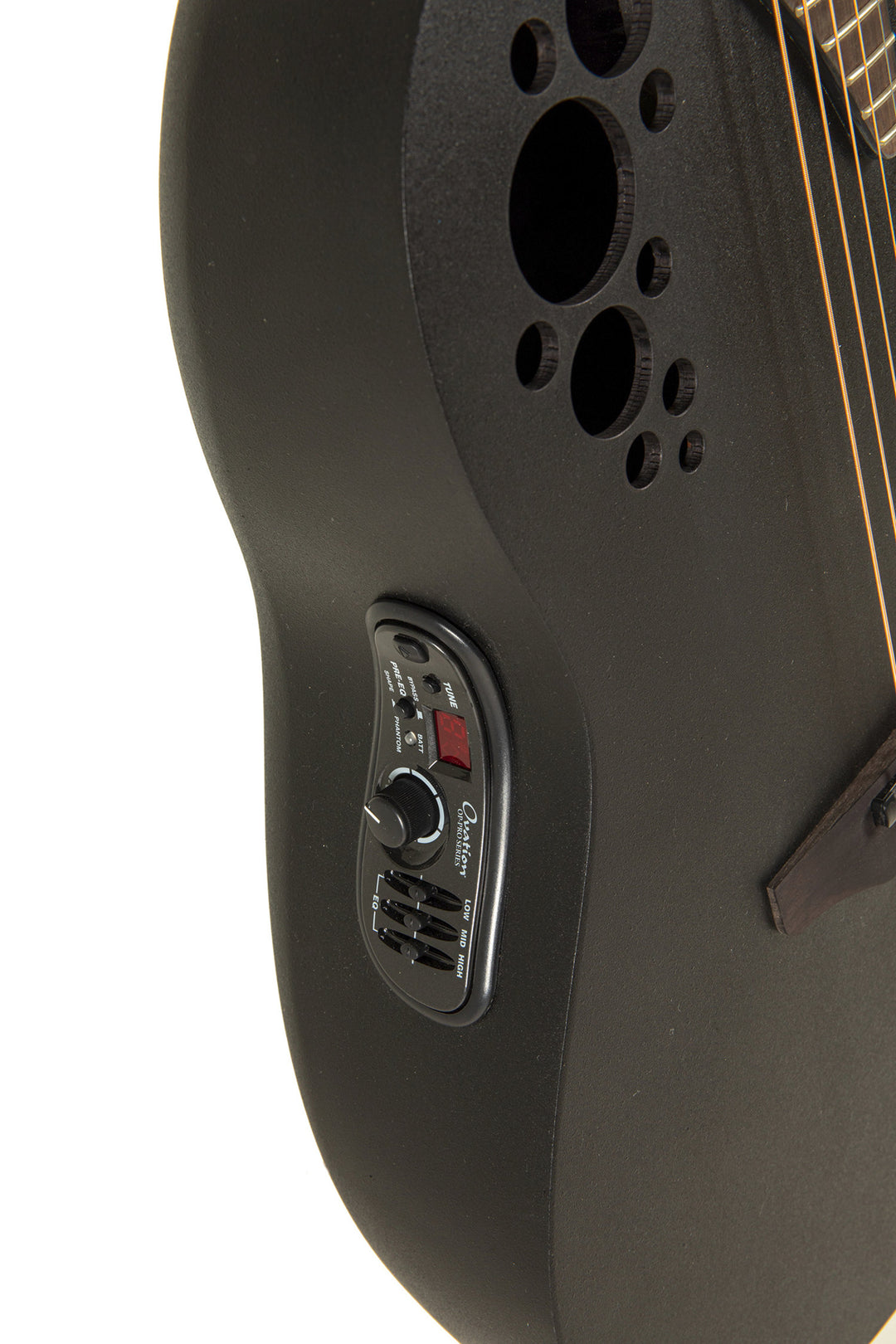 Ovation E-akustisk Gitarer Elite TX Deep Contour Cutaway - Svart teksturert (2078TX-5-G)