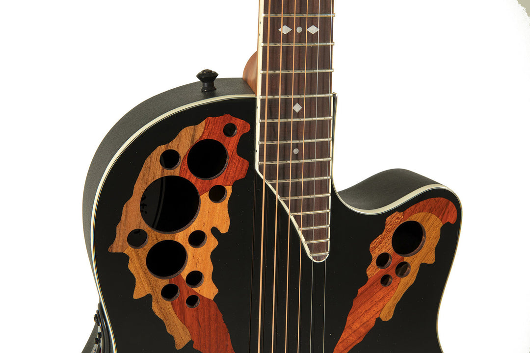 Ovation E-akustisk Gitarer Standard Elite Deep Contour Cutaway - Svart (2778AX-5-G)