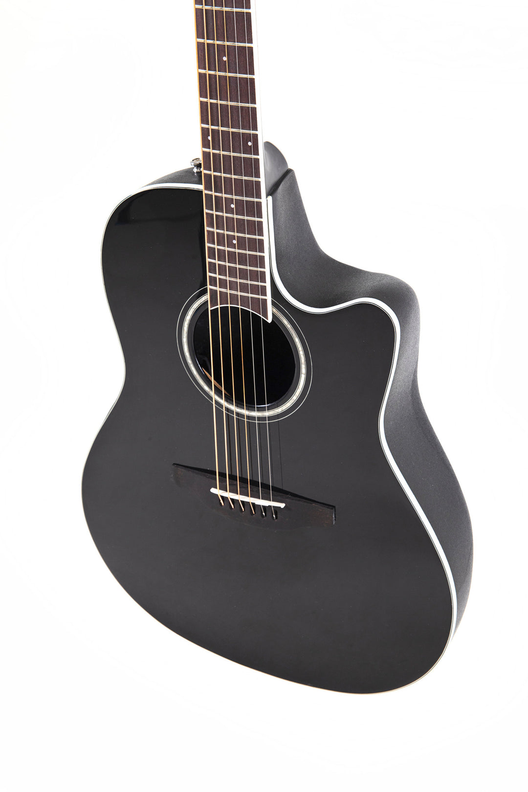 Ovation E-Acoustic Gitarer Celebrity CS Standard Mid Cutaway - Svart (CS24-5-G)