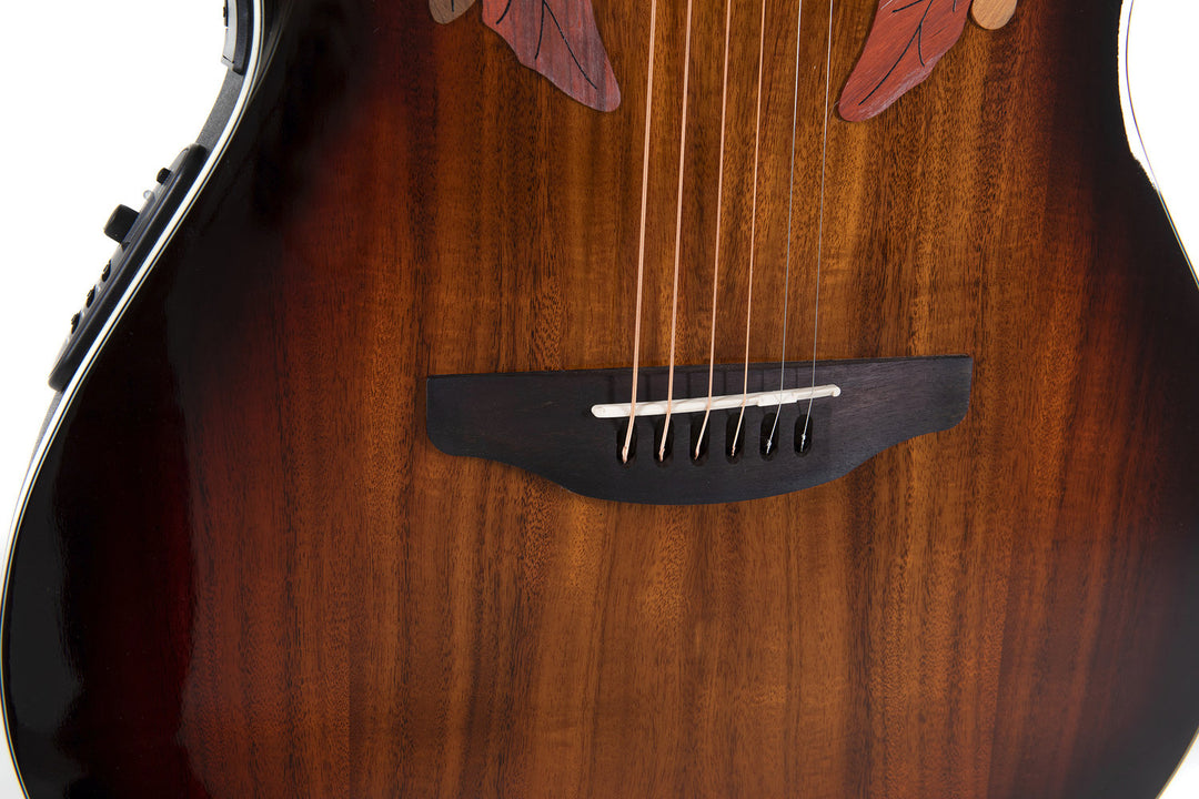 Ovation E-akustisk Gitarer Celebrity Elite Plus svært grunn - Koa Burst (CE48P-KOAB-G)