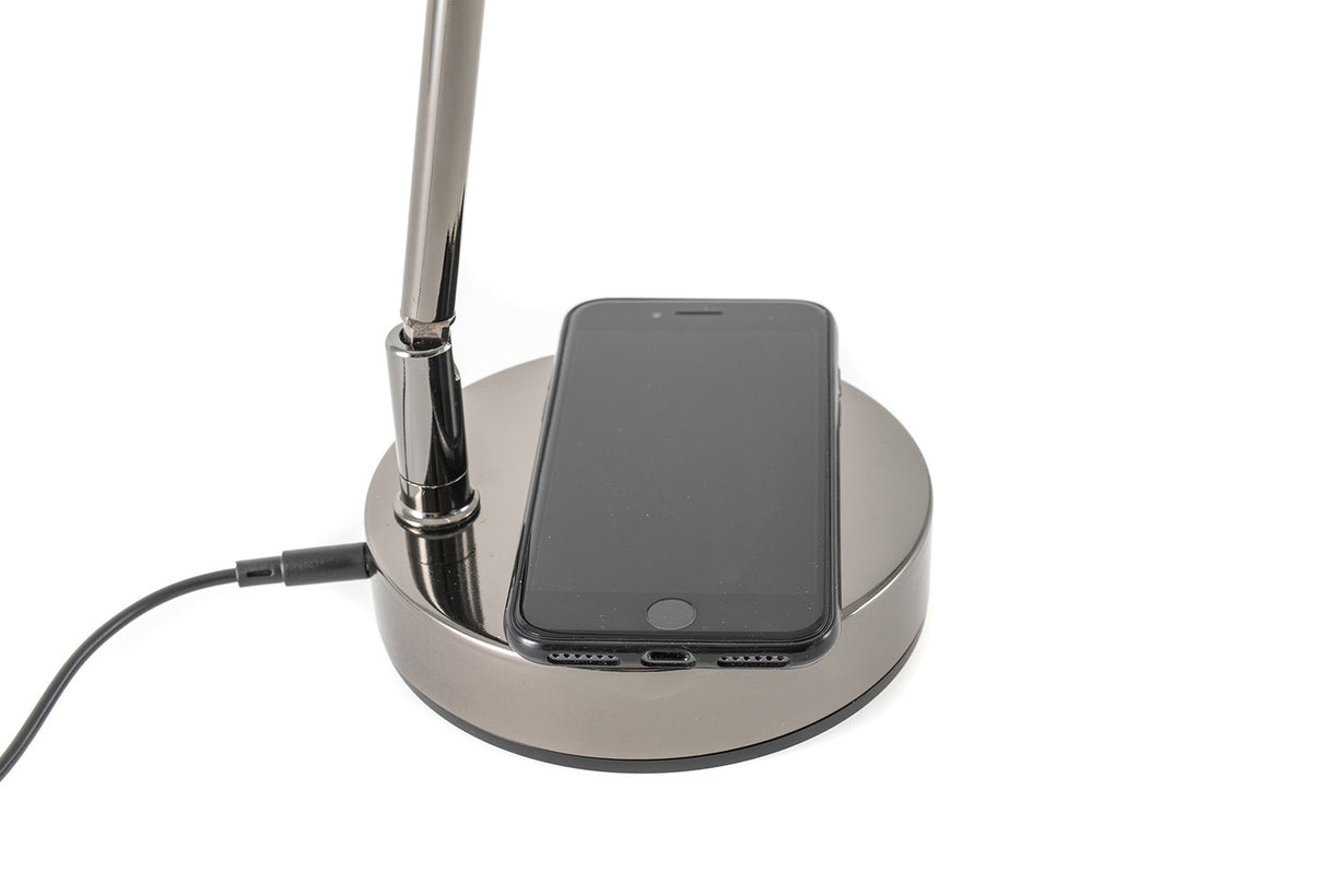 GEWA pianolampe PL-78 - svart krom, blank