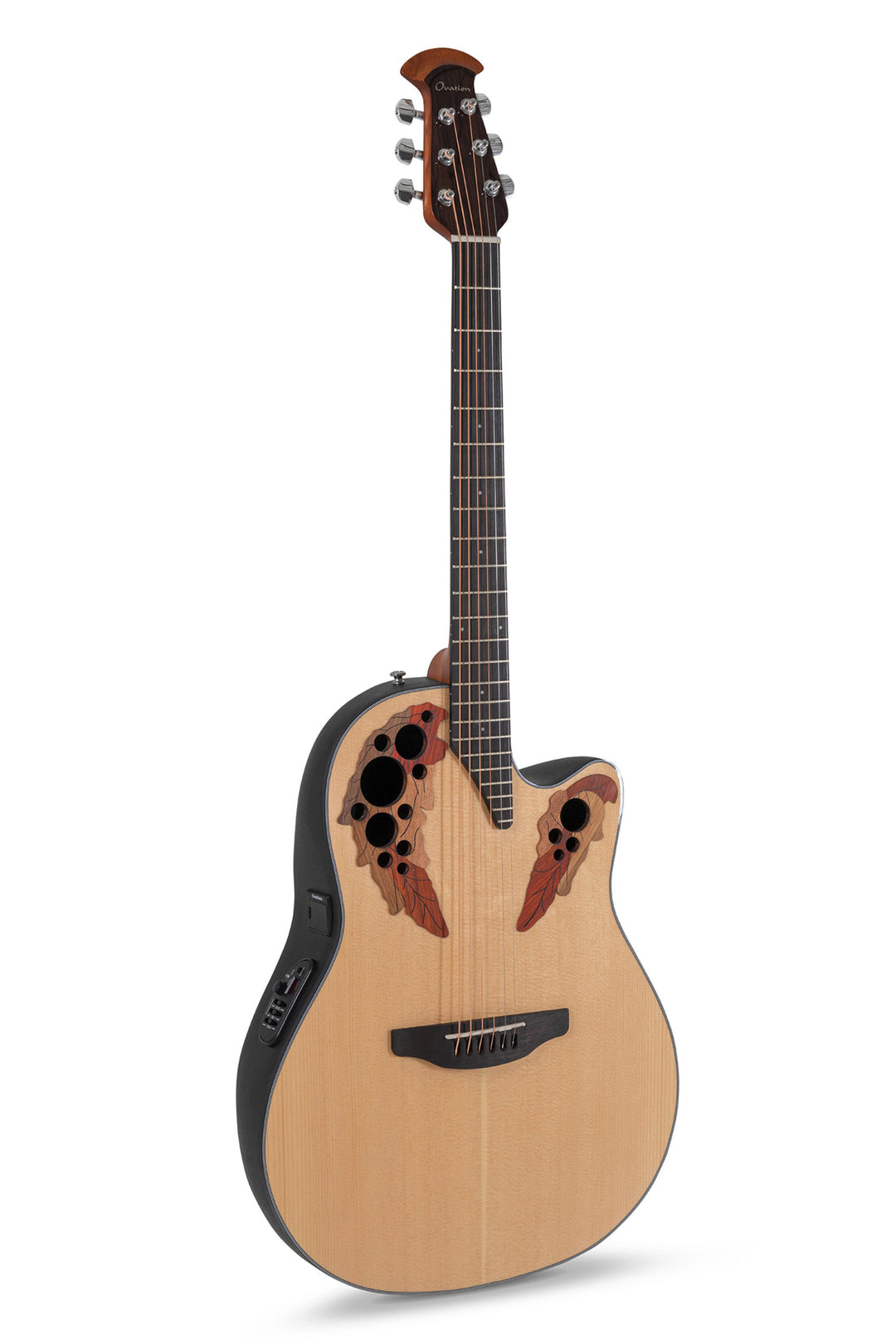 Ovation E-akustisk Gitarer Celebrity Elite Mid Cutaway - Natur (CE44-4-G)