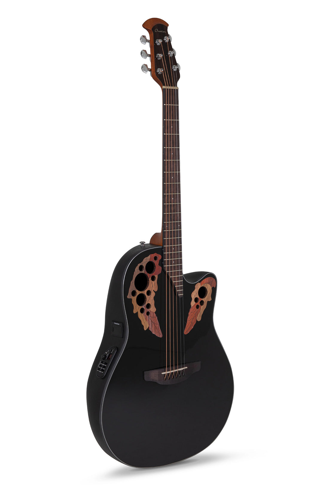 Ovation E-akustisk Gitarer Celebrity Elite Mid Cutaway - Svart (CE44-5-G)