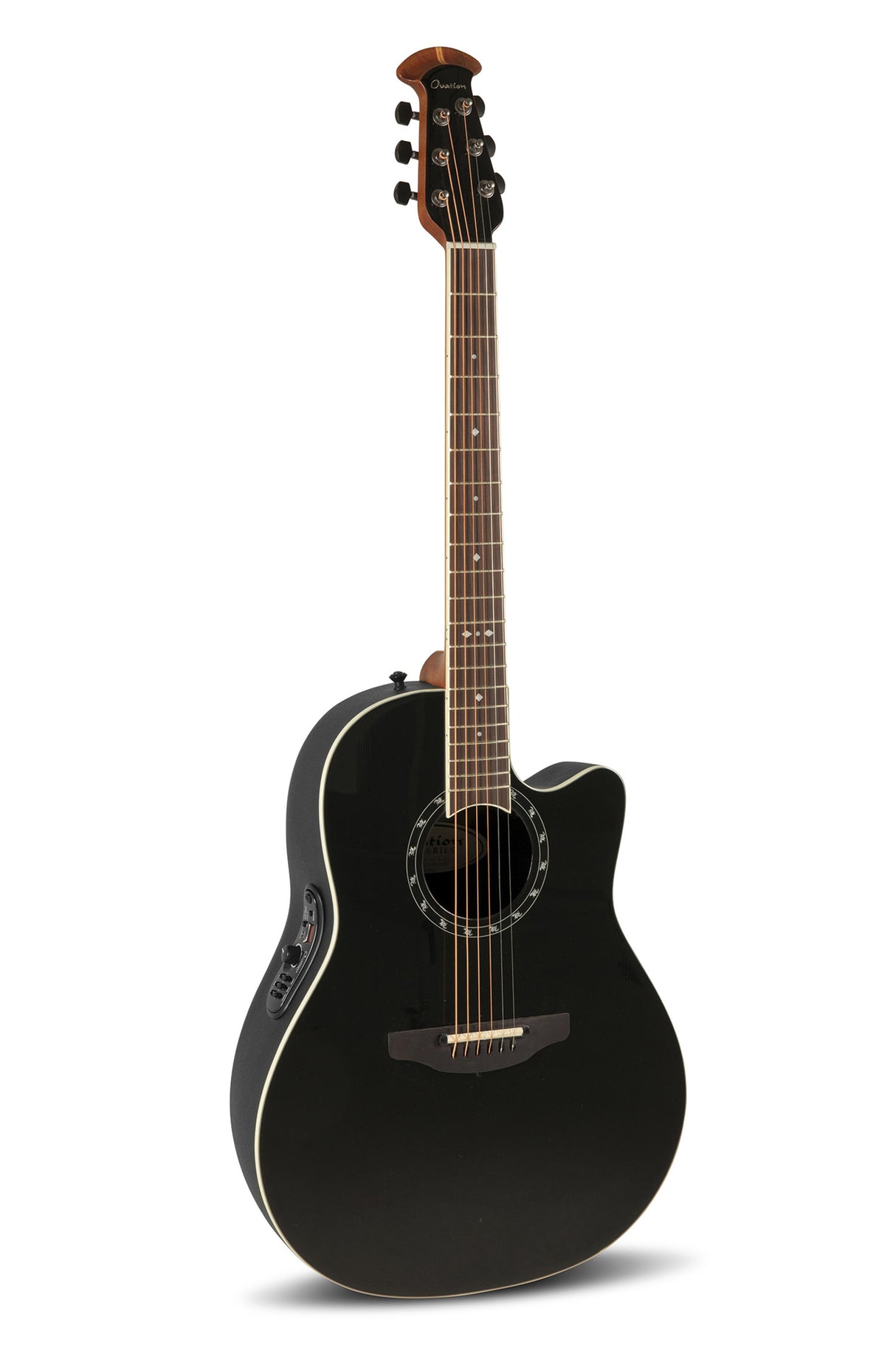 Ovation E-akustisk Gitarer Standard Balladeer Deep Contour Cutaway - Black (2771AX-5-G)