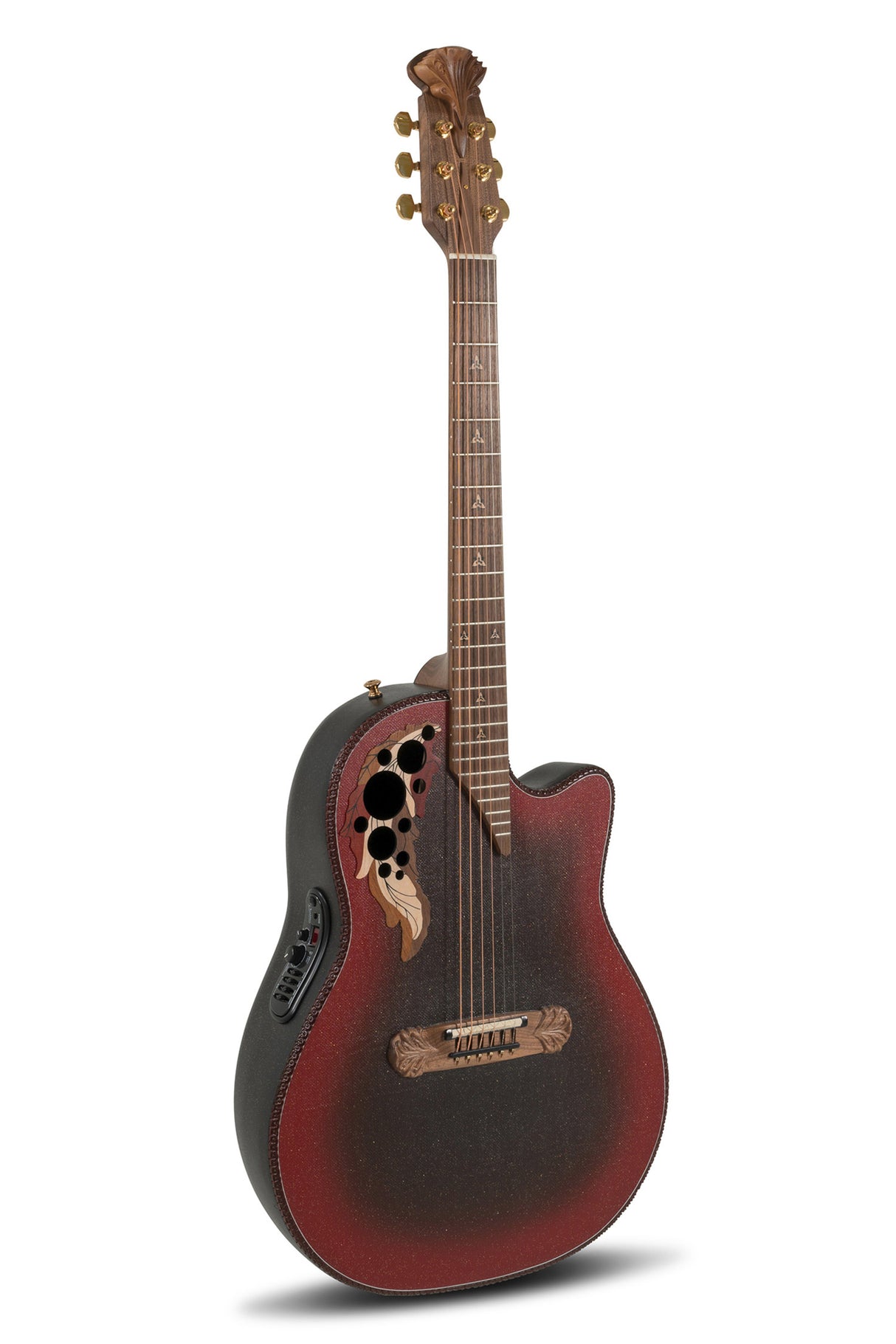 Adamas E-akustisk Gitarer 2087GT Deep Contour cutaway - Reverse rød burst (2087GT-2-G)