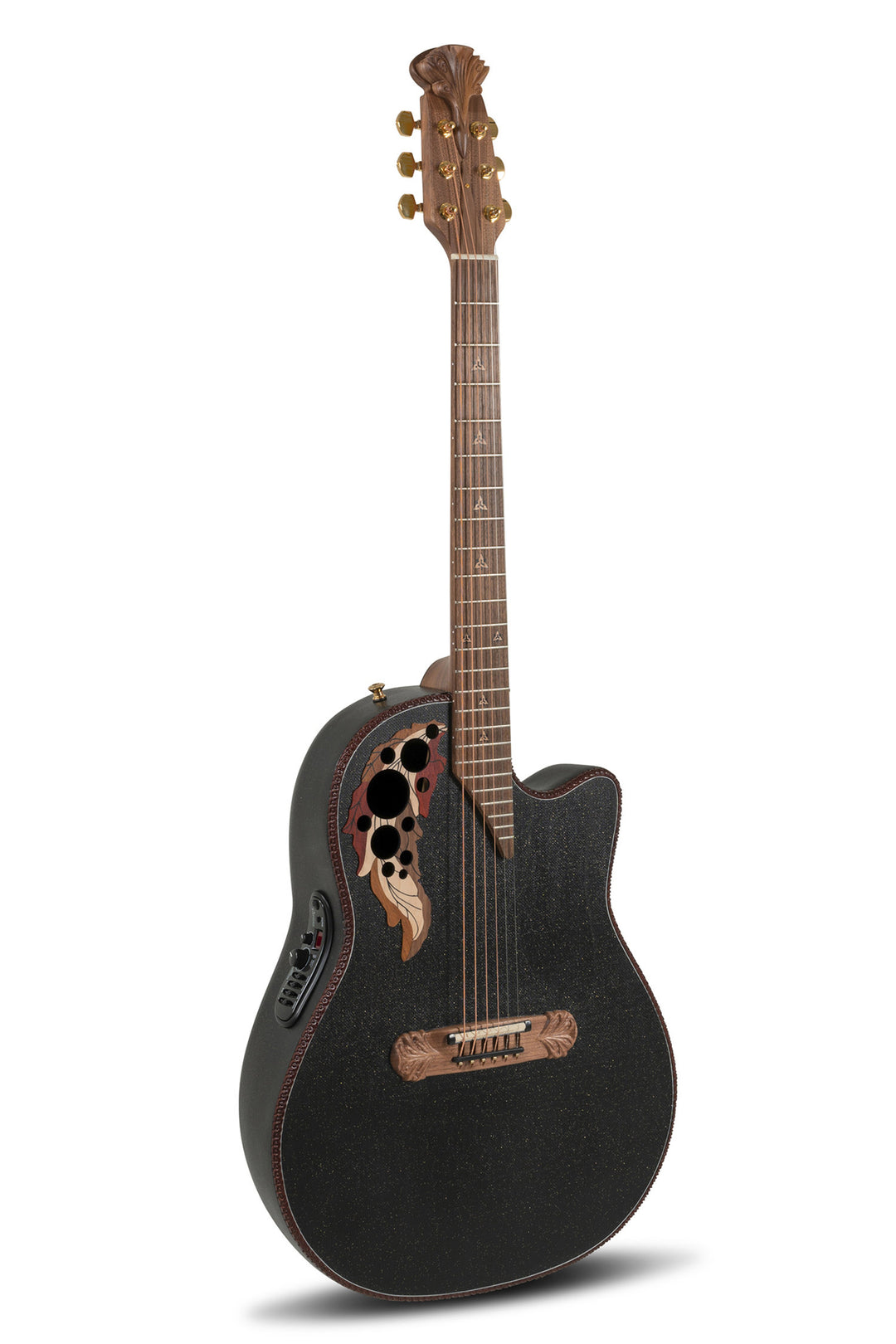 Adamas E-akustisk Gitarer 2087GT Deep Contour cutaway - Svart (2087GT-5-G)